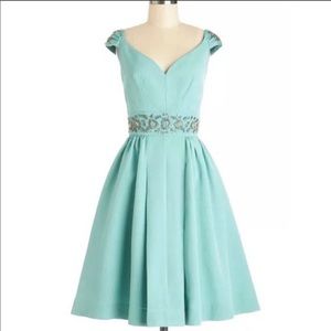 Trashy Dive Eva Marie Turquoise Beaded Dress sz10